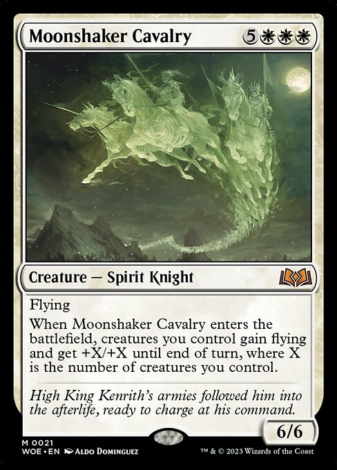 Moonshaker Cavalry WOE-21 Mythic Near Mint Englisch Foil