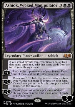 Ashiok, boshafte Manipulation WOE-78 Mythic Excellent Deutsch