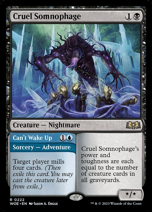 Cruel Somnophage // Can't Wake Up WOE-222 Rare Near Mint Englisch Foil