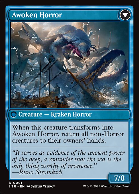 Thing in the Ice // Awoken Horror - Back Face
