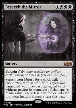 Beseech the Mirror WOE-82 Mythic Near Mint Englisch Foil