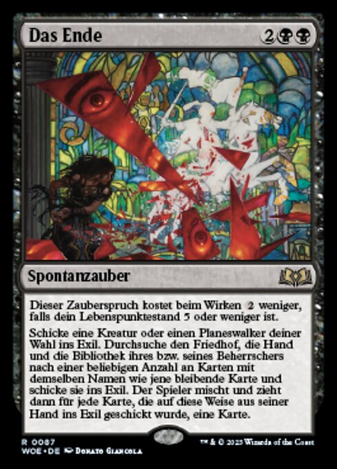 Das Ende WOE-87 Rare Near Mint Deutsch