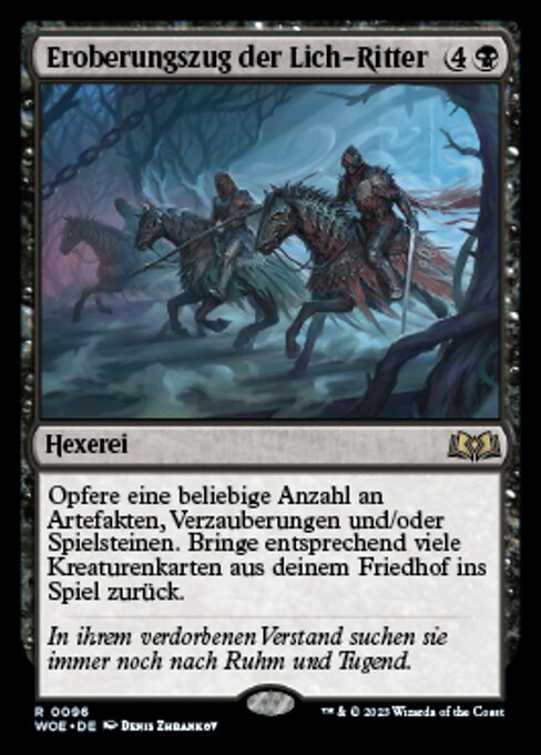 Eroberungszug der Lich-Ritter WOE-96 Rare Good Deutsch