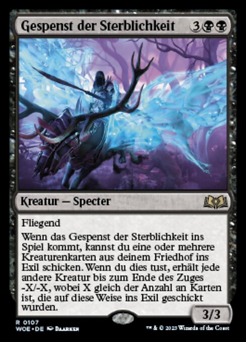 Gespenst der Sterblichkeit WOE-107 Rare Excellent Deutsch