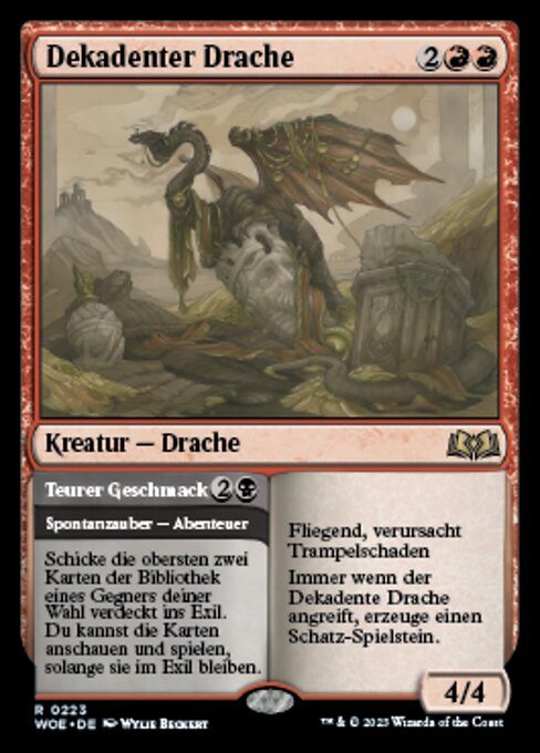 Decadent Dragon // Teurer Geschmack WOE-223 Rare Near Mint Deutsch