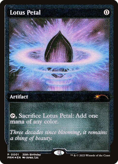 Lotus Petal PROM- Mythic Near Mint Englisch Foil