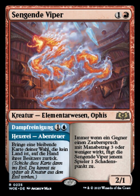 Scalding Viper // Dampfreinigung WOE-235 Rare Near Mint Deutsch Foil