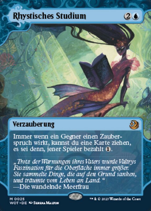 Rhystisches Studium (V.1) WOT-25 Mythic Near Mint Deutsch