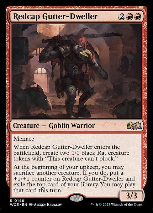 Redcap Gutter-Dweller WOE-146 Rare Excellent Englisch Foil
