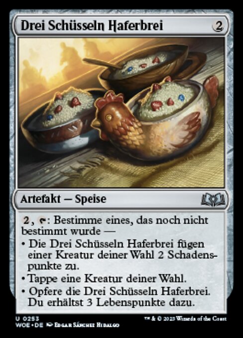 Drei Schüsseln Haferbrei WOE-253 Uncommon Excellent Deutsch Foil