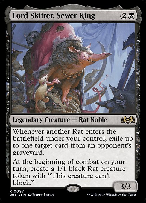 Lord Skitter, Sewer King WOE-97 Rare Near Mint Englisch