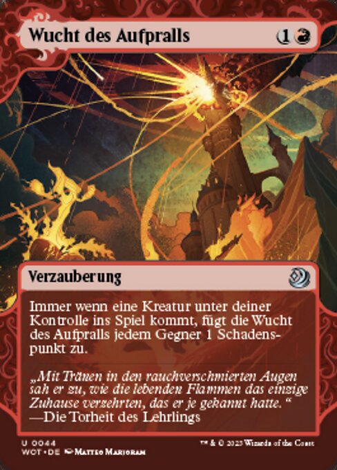 Wucht des Aufpralls WOT-44 Uncommon Near Mint Deutsch