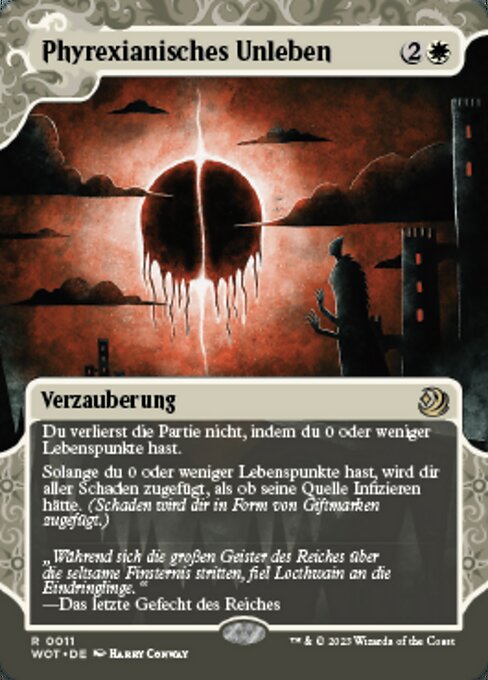 Phyrexianisches Unleben WOT-11 Rare Near Mint Deutsch