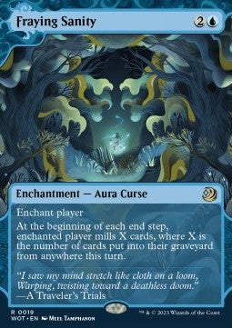 Fraying Sanity WOT-19 Rare Good Englisch Foil