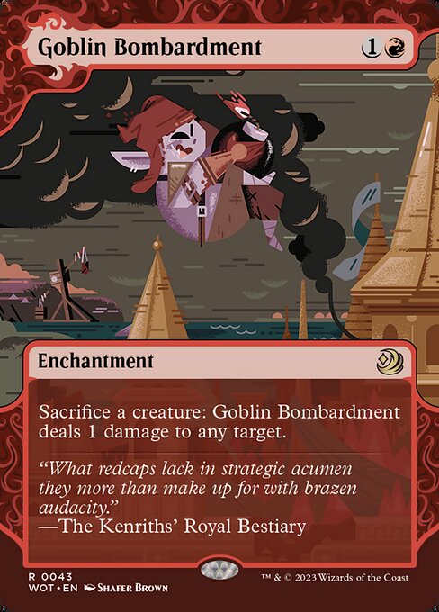 Goblin Bombardment WOT-43 Rare Near Mint Englisch