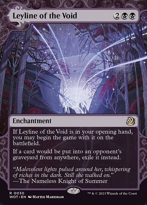 Leyline of the Void WOT-30 Rare Near Mint Englisch Foil