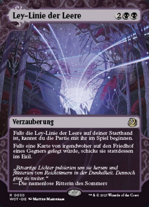 Ley-Linie der Leere WOT-30 Rare Near Mint Deutsch Foil