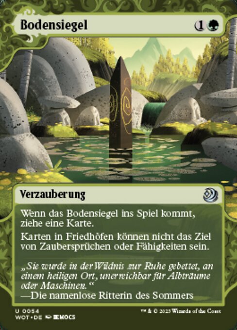Bodensiegel WOT-54 Uncommon Near Mint Deutsch Foil