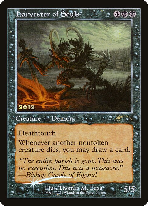 Harvester of Souls 30C-2012 Rare Near Mint Englisch Foil
