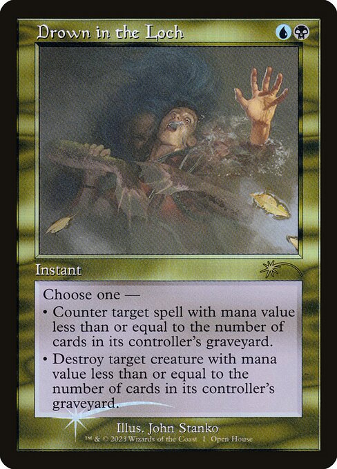 Im See ertrinken OH-1 Rare Near Mint Deutsch Foil