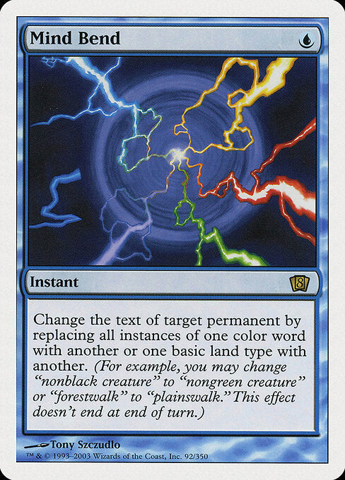 Mind Bend 8ED-92 Rare Good Englisch