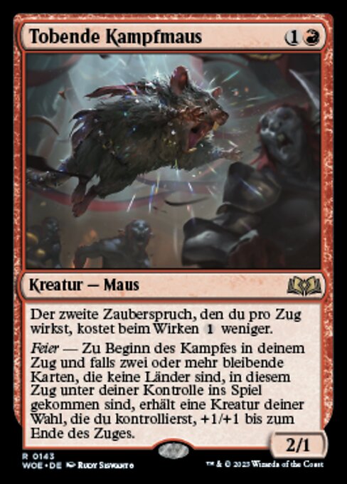 Tobende Kampfmaus WOE-143 Rare Excellent Deutsch