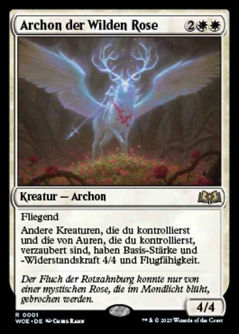 Archon der Wilden Rose WOE-1 Rare Near Mint Deutsch