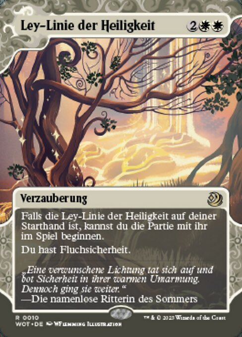 Ley-Linie der Heiligkeit WOT-10 Rare Near Mint Deutsch