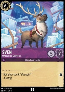 Sven - Offizieller Eislieferant 1TFC-55 Uncommon Boosterfrisch Deutsch Foil