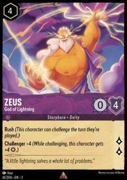 Zeus - Gott der Blitze 1TFC-61 Rare Near Mint Englisch Foil