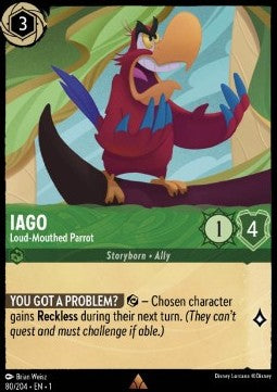 Jago - Großmäuliger Papagei 1TFC-80 Rare Near Mint Deutsch Foil