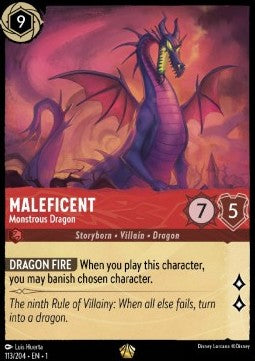 Malefiz - Monströser Drache 1TFC-113 Legendary Excellent Deutsch