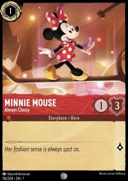 Minnie Maus - Stets stilvoll 1TFC-116 Common Boosterfrisch Deutsch