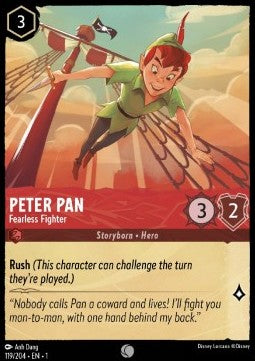 Peter Pan - Furchtloser Kämpfer 1TFC-119 Common Near Mint Deutsch Foil