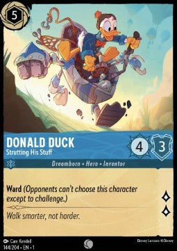 Donald Duck - Stolziert umher 1TFC-144 Common Boosterfrisch Deutsch