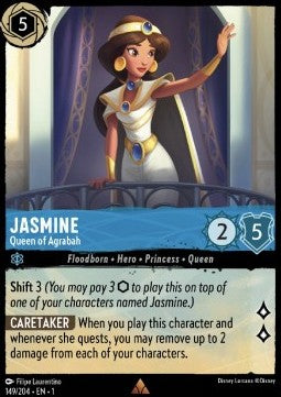 Jasmin - Königin von Agrabah 1TFC-149 Rare Boosterfrisch Deutsch