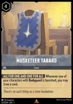 Wappenrock der Musketiere 1TFC-203 Rare Boosterfrisch Deutsch Foil