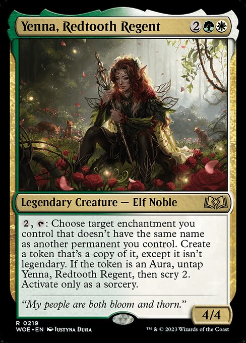Yenna, Redtooth Regent WOE-219 Rare Excellent Englisch