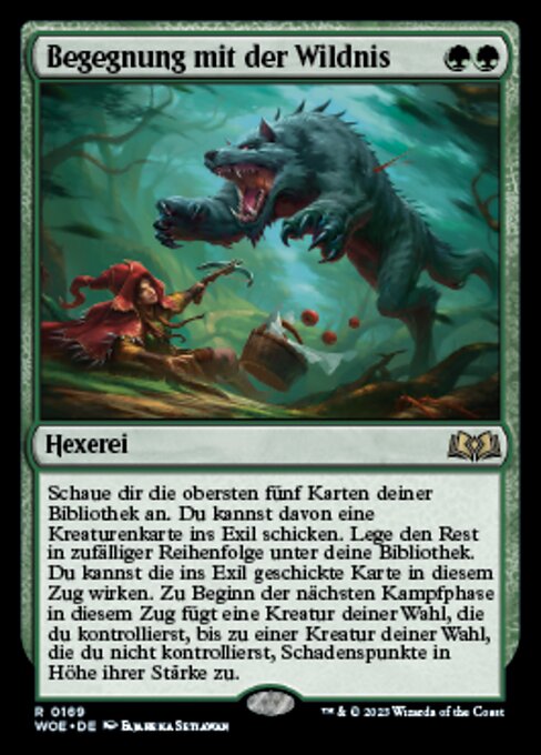 Begegnung mit der Wildnis WOE-169 Rare Excellent Deutsch