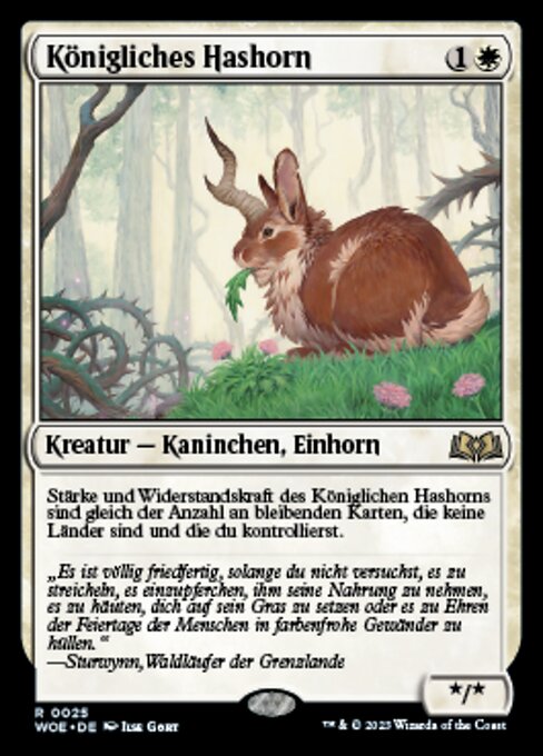 Königliches Hashorn WOE-25 Rare Near Mint Deutsch