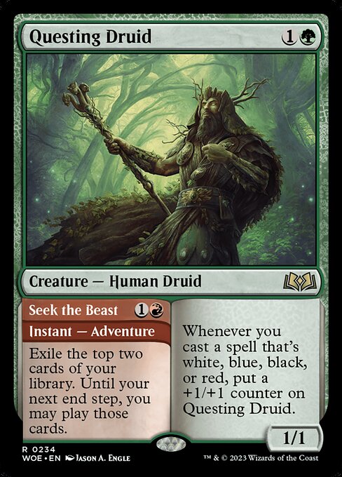 Questing Druid // Seek the Beast - Back Face