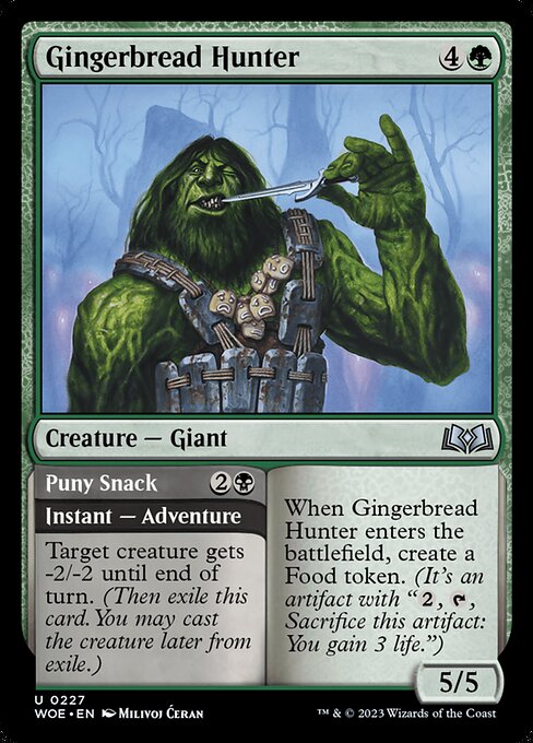 Gingerbread Hunter // Puny Snack WOE-227 Uncommon Near Mint Englisch Foil