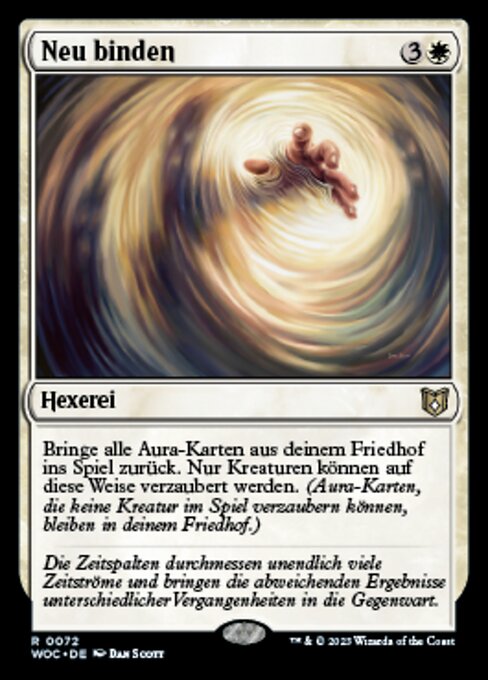 Neu binden WOC-72 Rare Light Played Deutsch