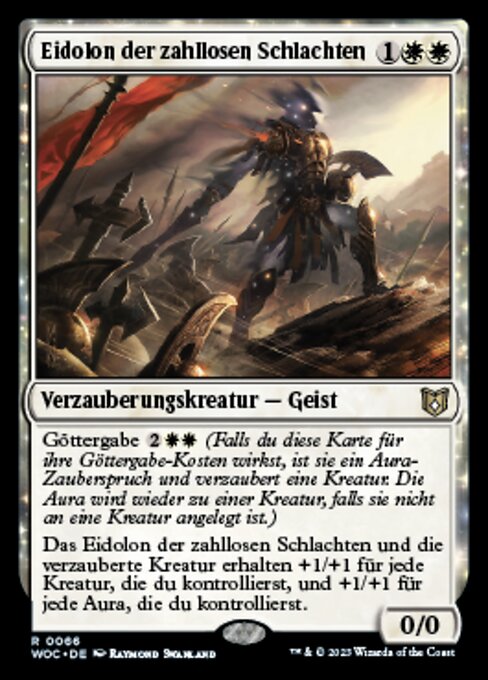 Eidolon der zahllosen Schlachten WOC-66 Rare Excellent Deutsch