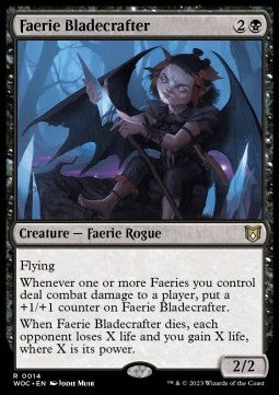 Faerie Bladecrafter WOC-14 Rare Near Mint Englisch