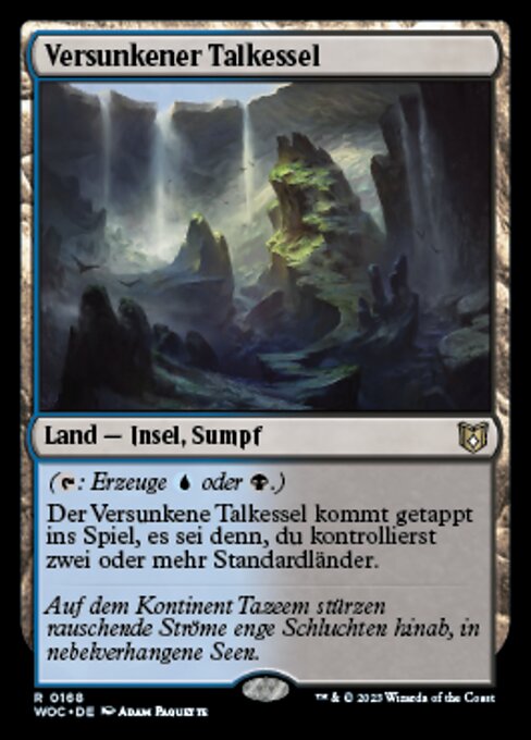 Versunkener Talkessel WOC-168 Rare Near Mint Deutsch
