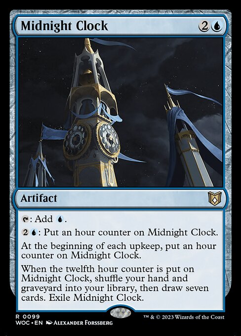 Midnight Clock WOC-99 Rare Near Mint Englisch