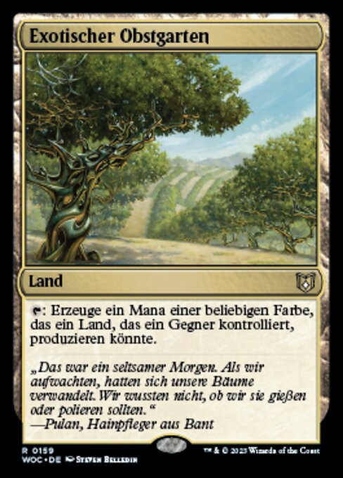 Exotischer Obstgarten WOC-159 Rare Near Mint Deutsch