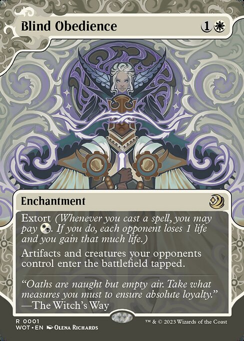 Blind Obedience WOT-1 Rare Near Mint Englisch Foil