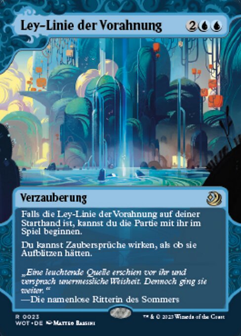 Ley-Linie der Vorahnung WOT-23 Rare Excellent Deutsch